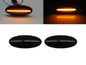 CrazyTheGod ESQ First generation 2015-2019 SUV 5D LED Dynamic Turn signal Side Marker Light Lamp Smoke for INFINITI