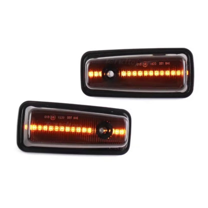 CrazyTheGod G-CLASS W461/W463 1986-2002 LED Dynamic Turn signal Side Marker Light Lamp Smoke for Mercedes-Benz