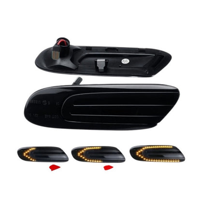 CrazyTheGod F55/F56 2014-Present LED Dynamic Turn signal Side Marker Light Lamp Smoke for MINI