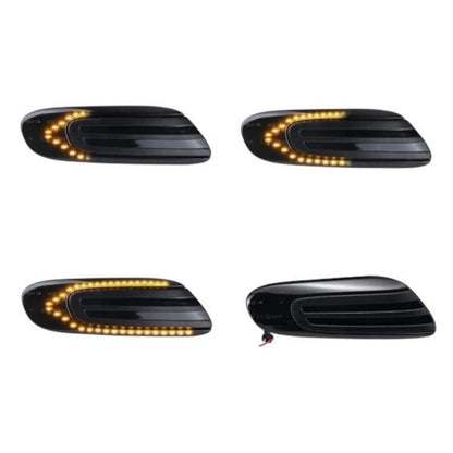 CrazyTheGod F55/F56 2014-Present LED Dynamic Turn signal Side Marker Light Lamp Smoke for MINI