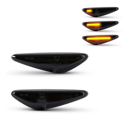 CrazyTheGod RX-8 RX8 2009-2012 LED Dynamic Turn signal Side Marker Light Lamp Smoke for MAZDA