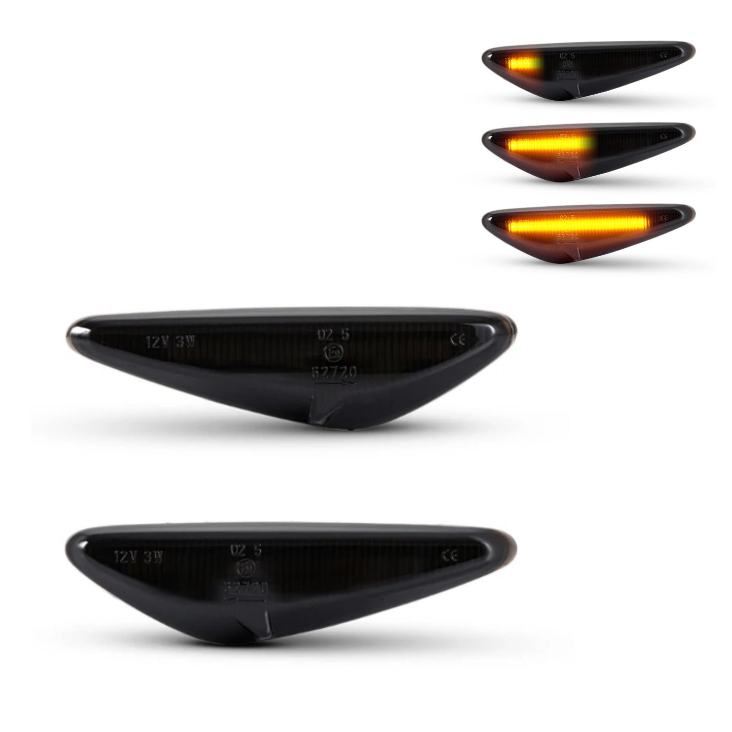 CrazyTheGod Lafesta Highway STAR 2011-Present LED Dynamic Turn signal Side Marker Light Lamp Smoke for NISSAN