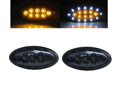 CrazyTheGod MPV LW Second generation 2000-2006 VAN 5D Dual LED Side Marker Light Lamp Smoke for MAZDA