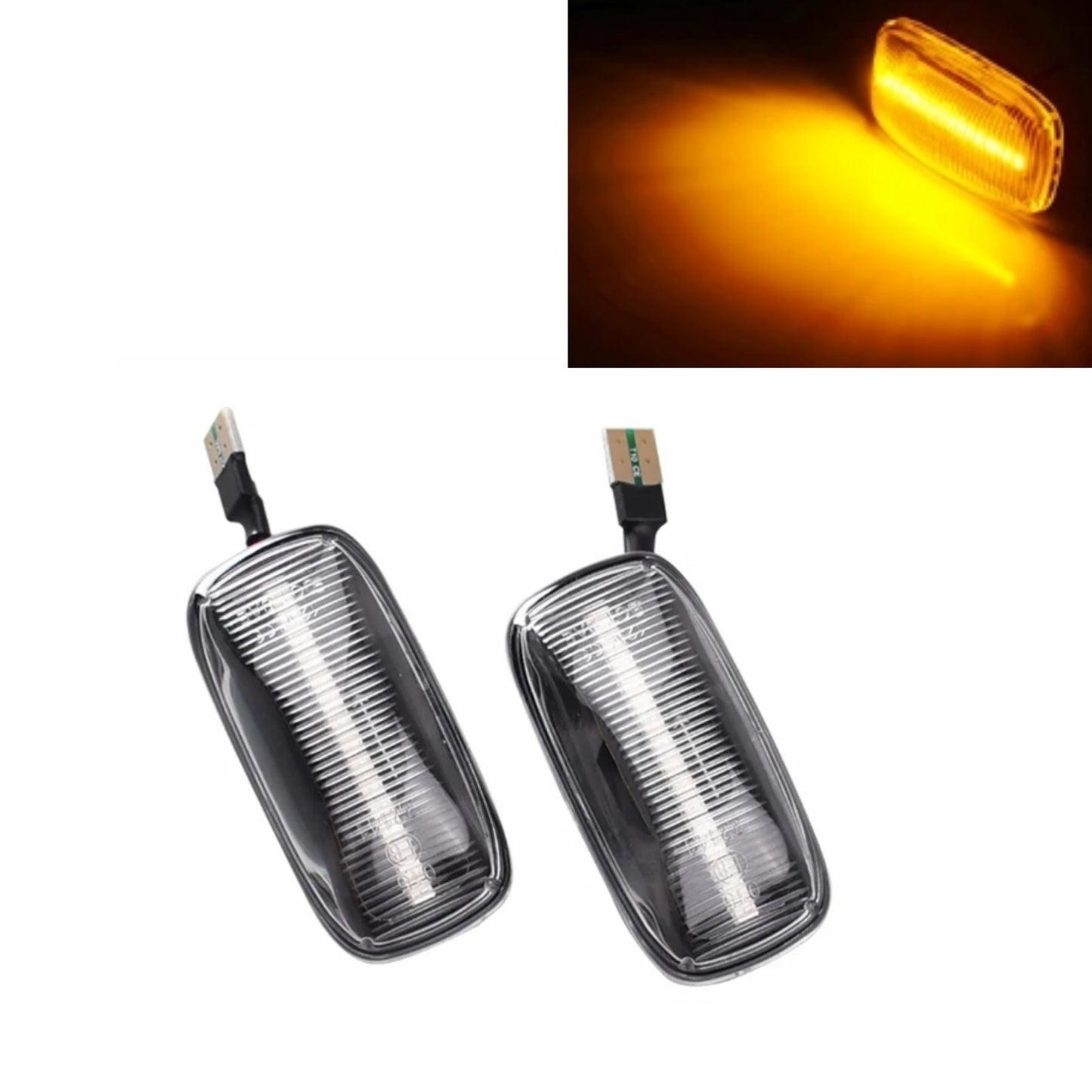 CrazyTheGod Cefiro A32 1995-2000 LED Dynamic Turn signal Side Marker Light Lamp Black for NISSAN