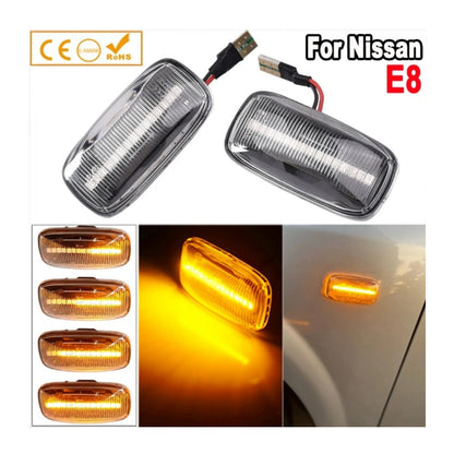 CrazyTheGod Cefiro A32 1995-2000 LED Dynamic Turn signal Side Marker Light Lamp Black for NISSAN