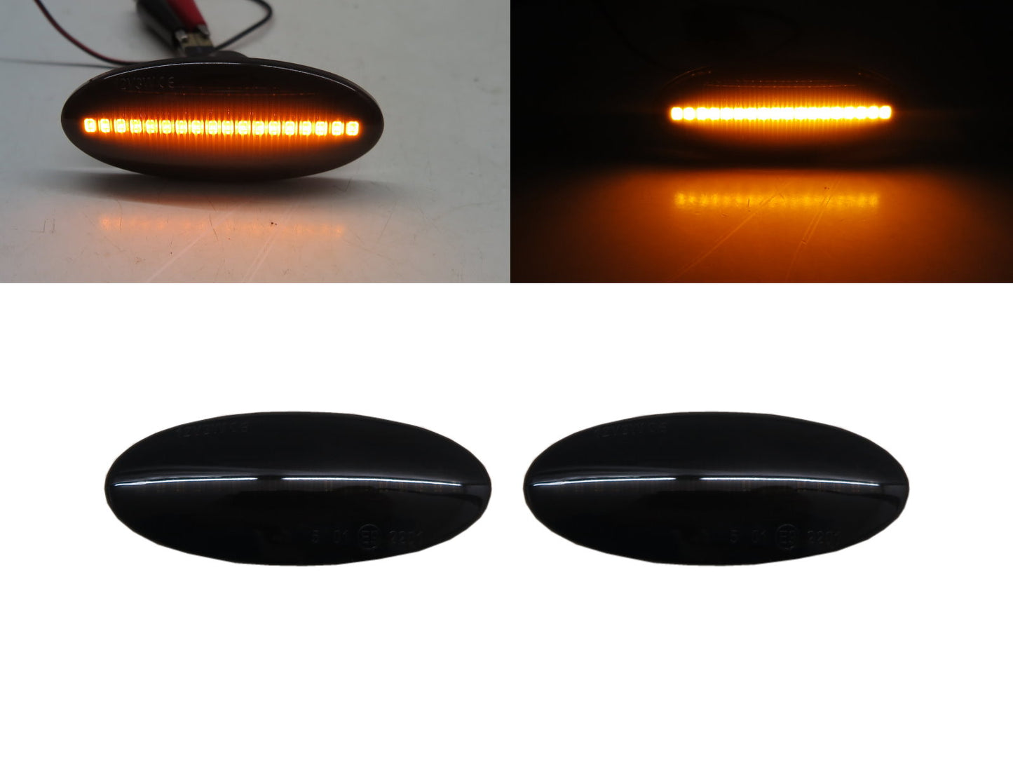 CrazyTheGod Juke F15 First generation 2010-2019 SUV 5D LED Dynamic Turn signal Side Marker Light Lamp Smoke for NISSAN