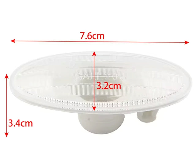 CrazyTheGod X-Trail T31 Second generation 2007-2009 SUV 5D OE Side Marker Light Lamp Chrome for NISSAN