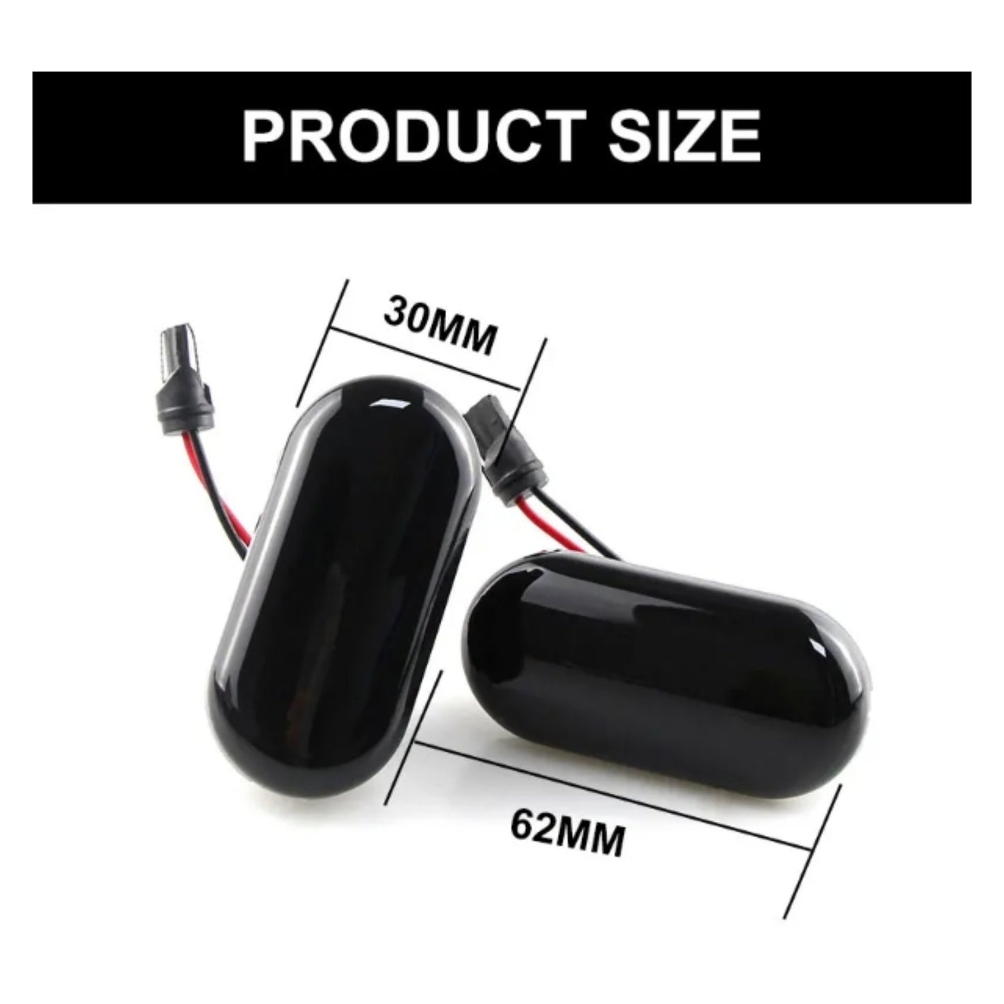 CrazyTheGod VERSA 2004-2011 LED Dynamic Turn signal Side Marker Light Lamp Smoke for NISSAN