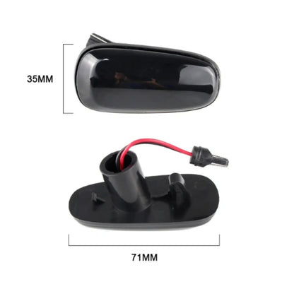 CrazyTheGod ZAFIRA 1998-2005 LED Dynamic Turn signal Side Marker Light Lamp Smoke for OPEL