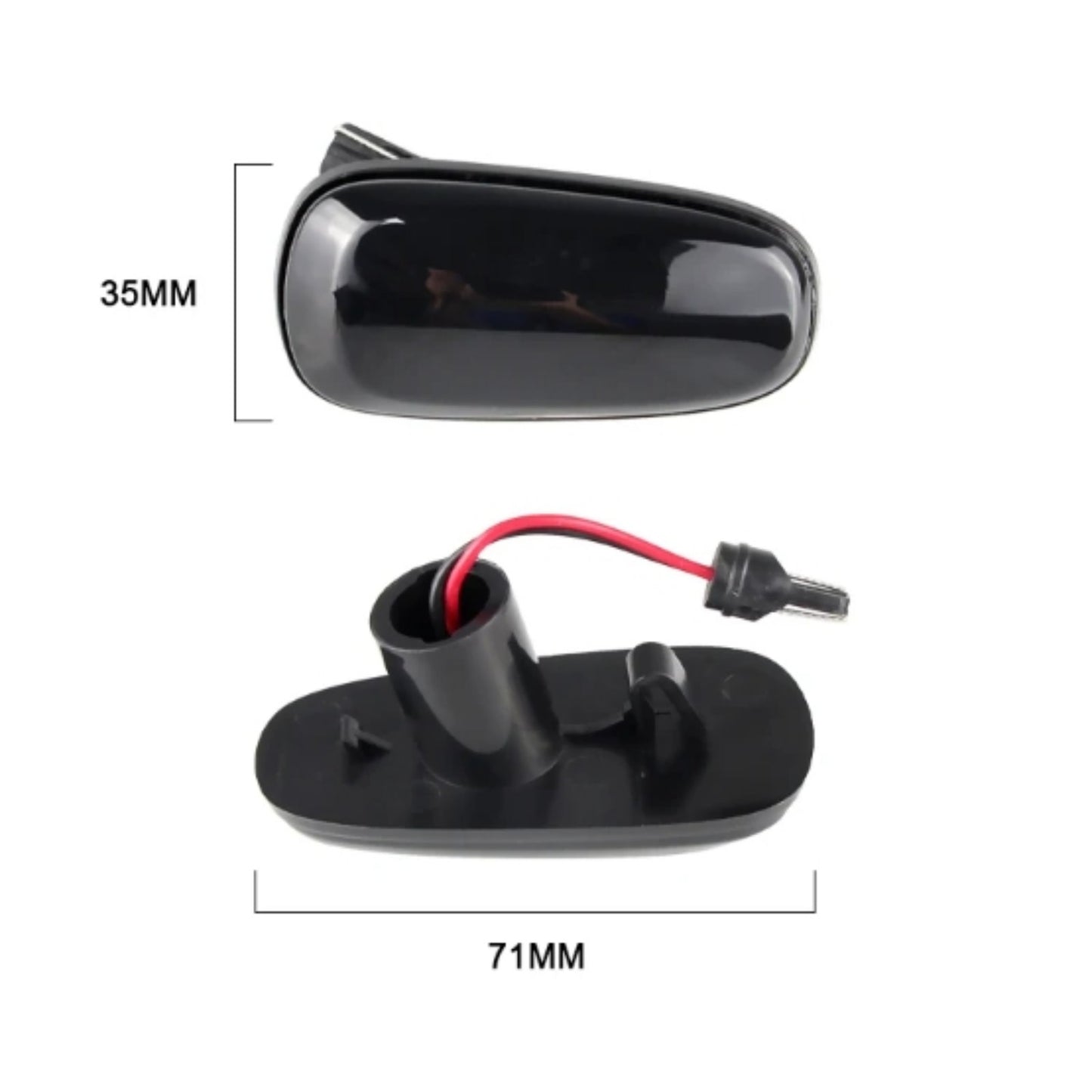 CrazyTheGod Astra G 1999-2005 LED Dynamic Turn signal Side Marker Light Lamp Smoke for OPEL