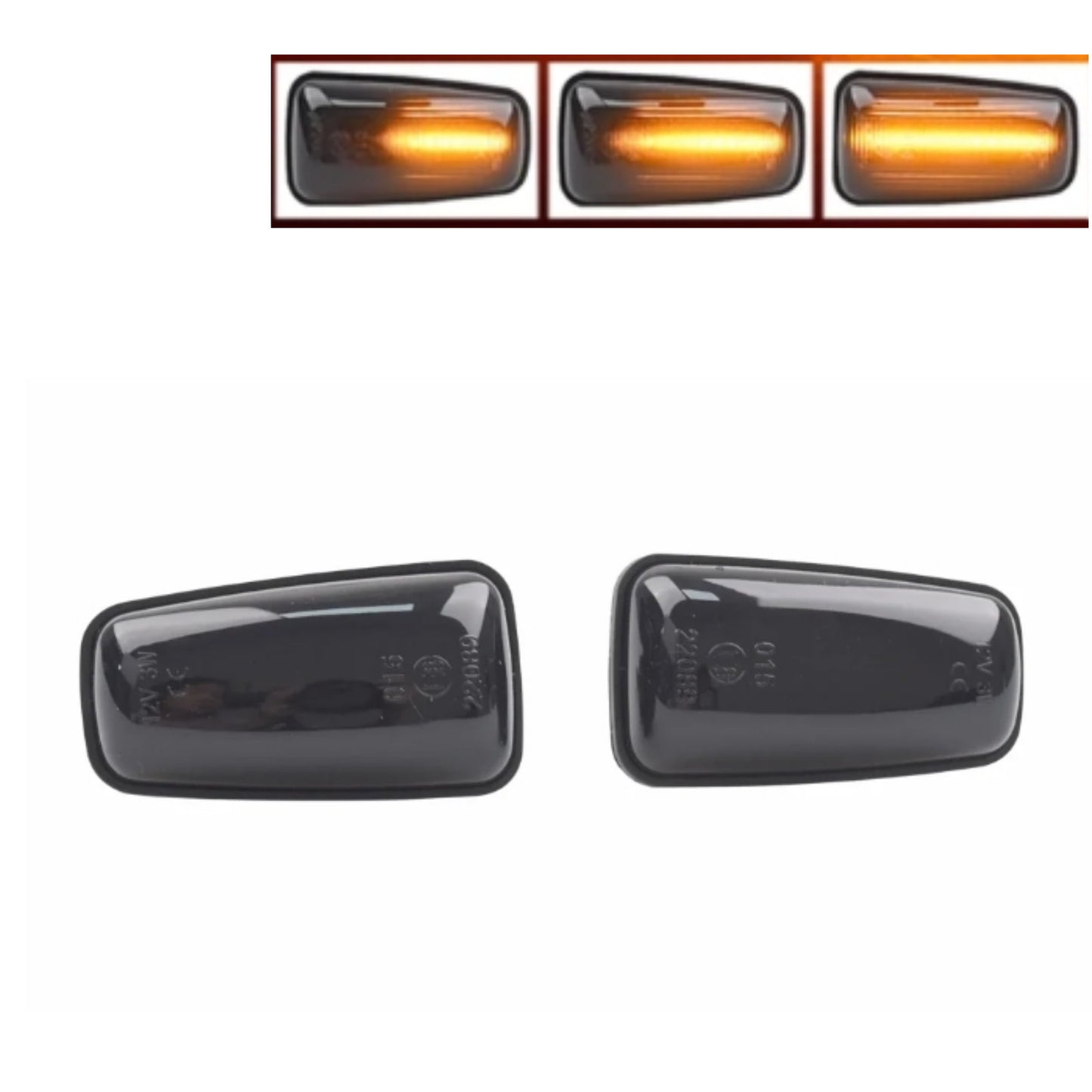 CrazyTheGod XANTIA 1993-1997 LED Dynamic Turn signal Side Marker Light Lamp Smoke for CITROEN