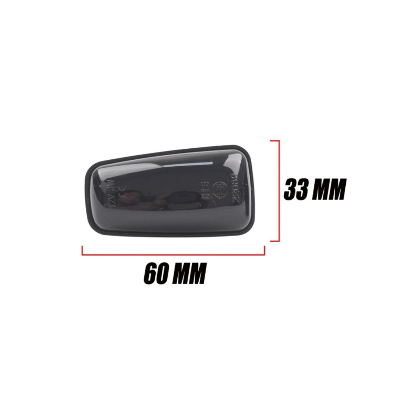 CrazyTheGod 806 1994-2002 LED Dynamic Turn signal Side Marker Light Lamp Smoke for PEUGEOT