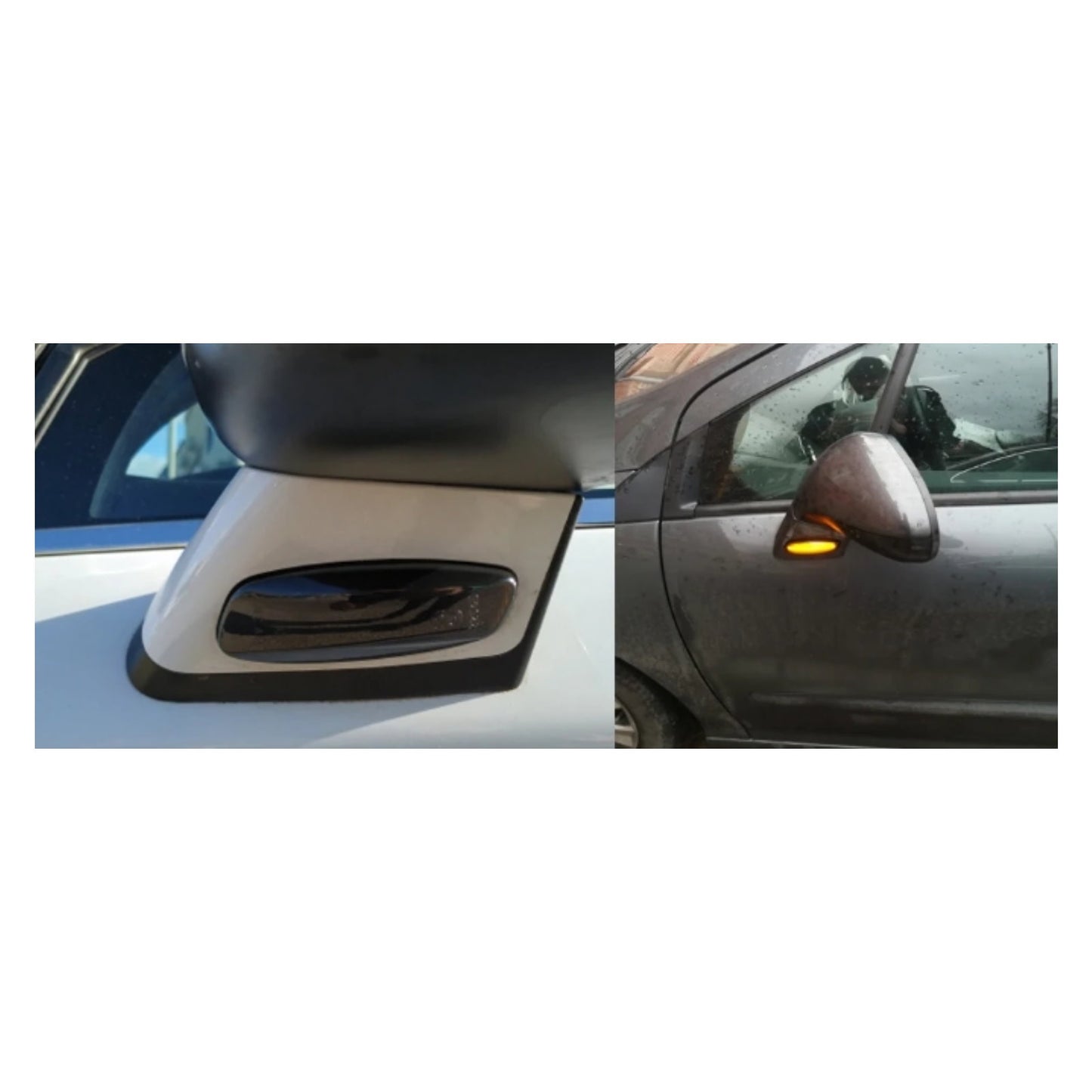 CrazyTheGod-5008 2009-2016 LED Dynamic Turn signal Side Marker Light Lamp Smoke for PEUGEOT