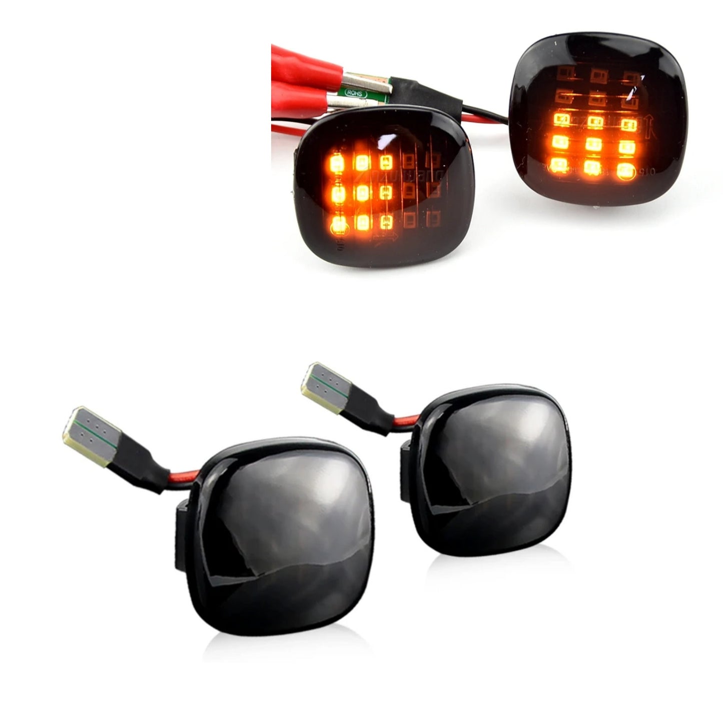CrazyTheGod Superb 3U4 2002-2008 LED Dynamic Turn signal Side Marker Light Lamp Smoke for SKODA