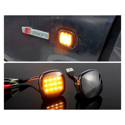 CrazyTheGod A4 A4/S4 B5 8D 1994-1998 LED Dynamic Turn signal Side Marker Light Lamp for AUDI