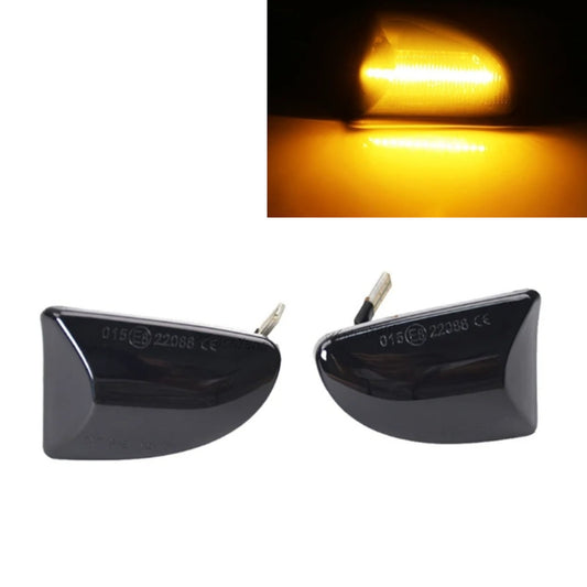 CrazyTheGod fortwo W451 2007-2015 LED Dynamic Turn signal Side Marker Light Lamp Smoke for Smart
