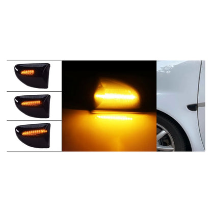 CrazyTheGod fortwo W451 2007-2015 LED Dynamic Turn signal Side Marker Light Lamp Smoke for Smart