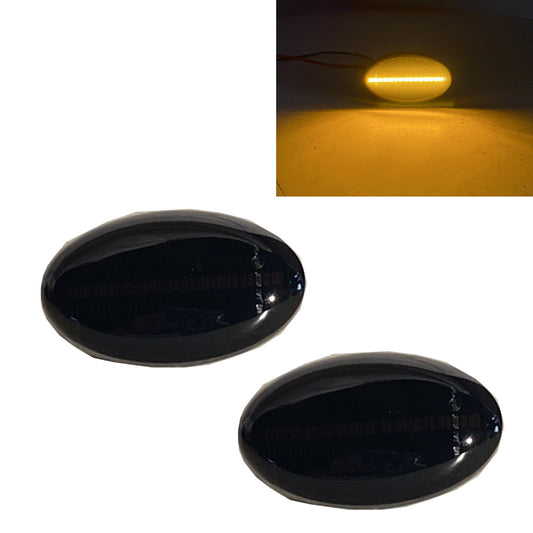 CrazyTheGod Forester 2000-2007 LED Dynamic Turn signal Side Marker Light Lamp Smoke for SUBARU