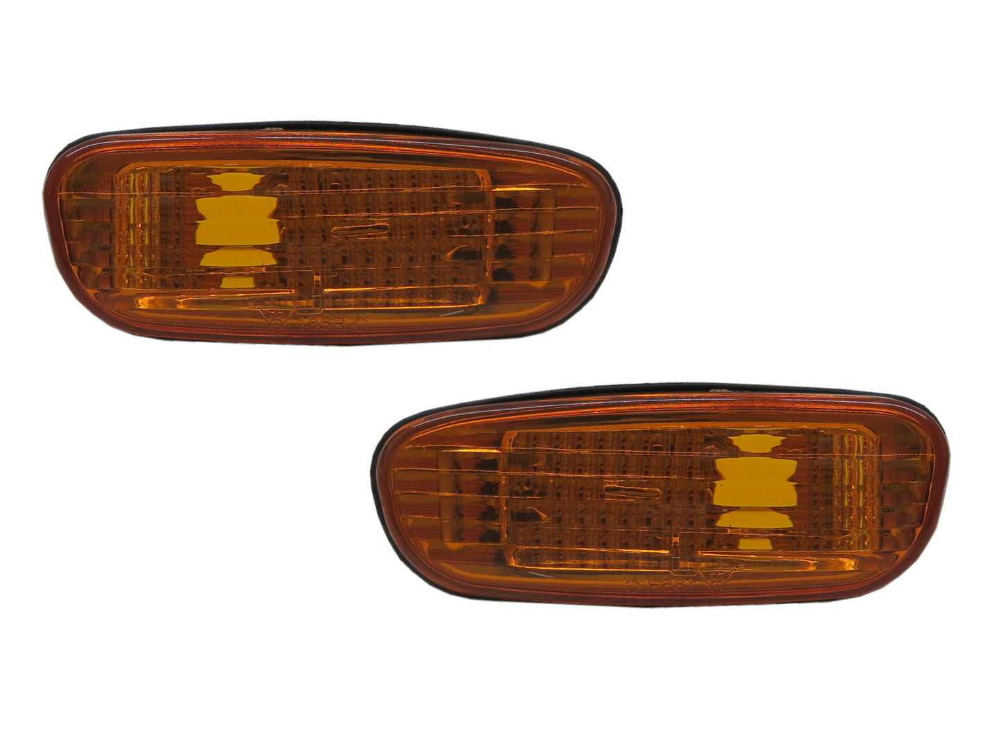 CrazyTheGod L320 First generation 1992-2000 Sedan/Hatchback/Coupe 2D/4D/5D Clear Side Marker Light Lamp Yellow for SUBARU