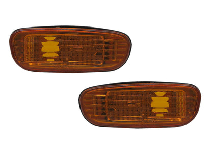 CrazyTheGod L320 First generation 1992-2000 Sedan/Hatchback/Coupe 2D/4D/5D Clear Side Marker Light Lamp Yellow for SUBARU