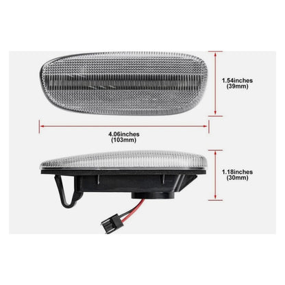 CrazyTheGod Yaris XP90 Second generation 2014-2019 LED Dynamic Turn signal Side Marker Light Lamp Smoke for TOYOTA