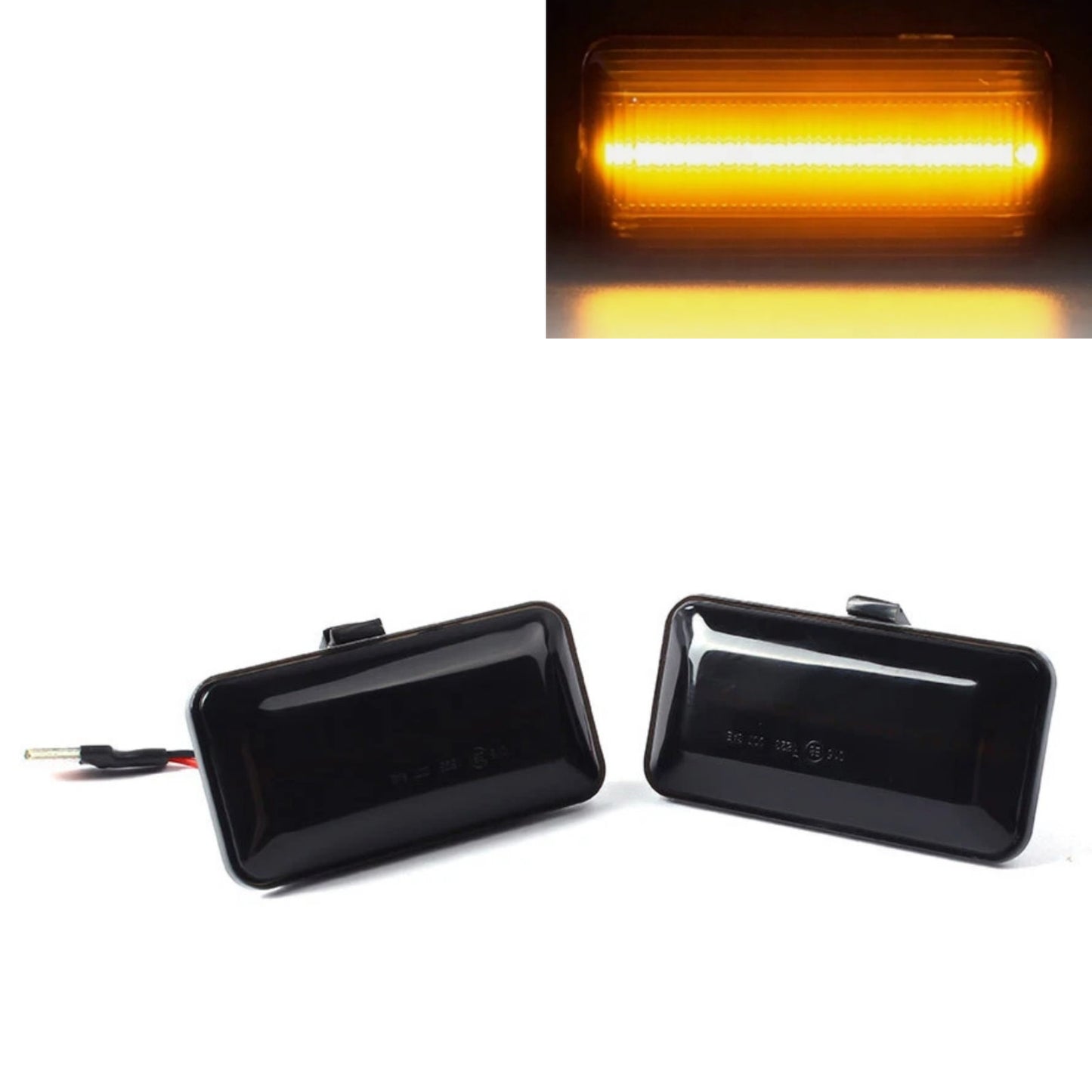 CrazyTheGod Vento A3 (1H2) 1991-1998 LED Dynamic Turn signal Side Marker Light Lamp Smoke for VW Volkswagen
