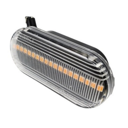 CrazyTheGod Altea 2004-2015 LED Dynamic Turn signal Side Marker Light Lamp Black for SEAT