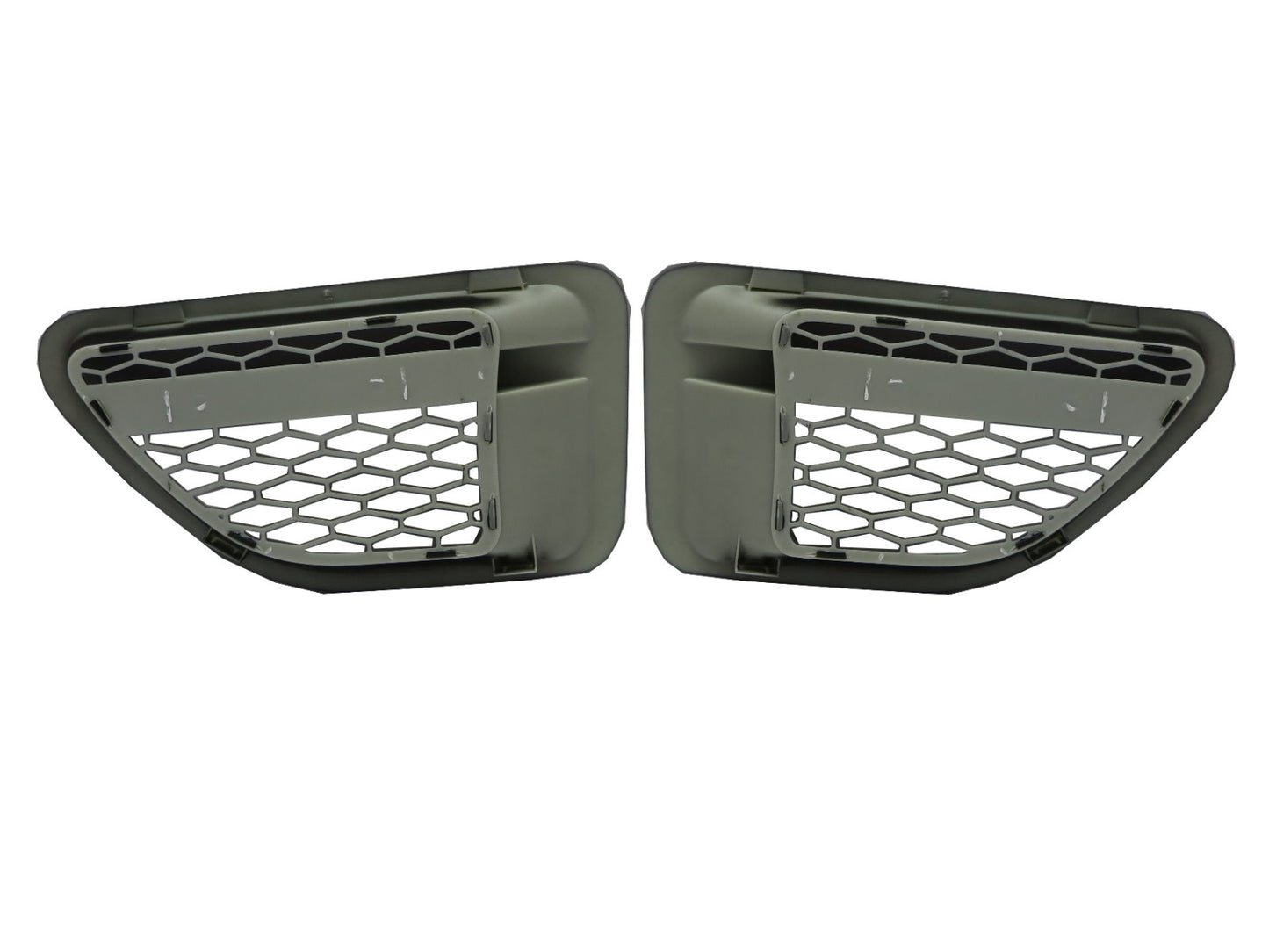 CrazyTheGod Range Rover L320 2006-2009 Sport Supercharged Honeycomb Mesh Side Fender Vent Grille BK/SL for Land Rover