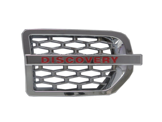 CrazyTheGod Discovery3 LR3 2005-2009 Honeycomb Mesh Side Fender Vent Grille CHROME for Land Rover