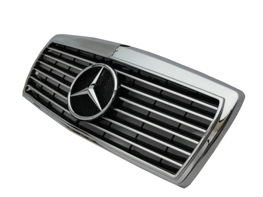 CrazyTheGod W201 1982-1993 GRILLE/GRILL ASSAY 13MD SPORT CHROME/BLACK for Mercedes-Benz 190D 190E