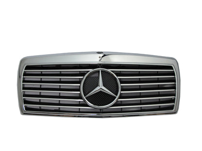 CrazyTheGod W201 1982-1993 GRILLE/GRILL ASSAY 13MD SPORT CHROME/BLACK for Mercedes-Benz 190D 190E