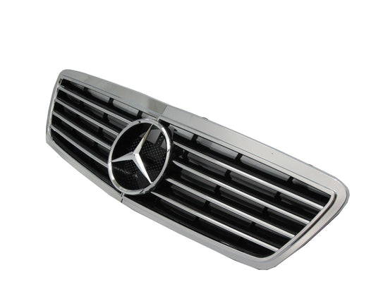 CrazyTheGod W203 2000-2007 4D/5D Sedan/Wagon GRILLE/GRILL 9MD SPORT CHROME/BLACK for Mercedes-Benz Exc C55