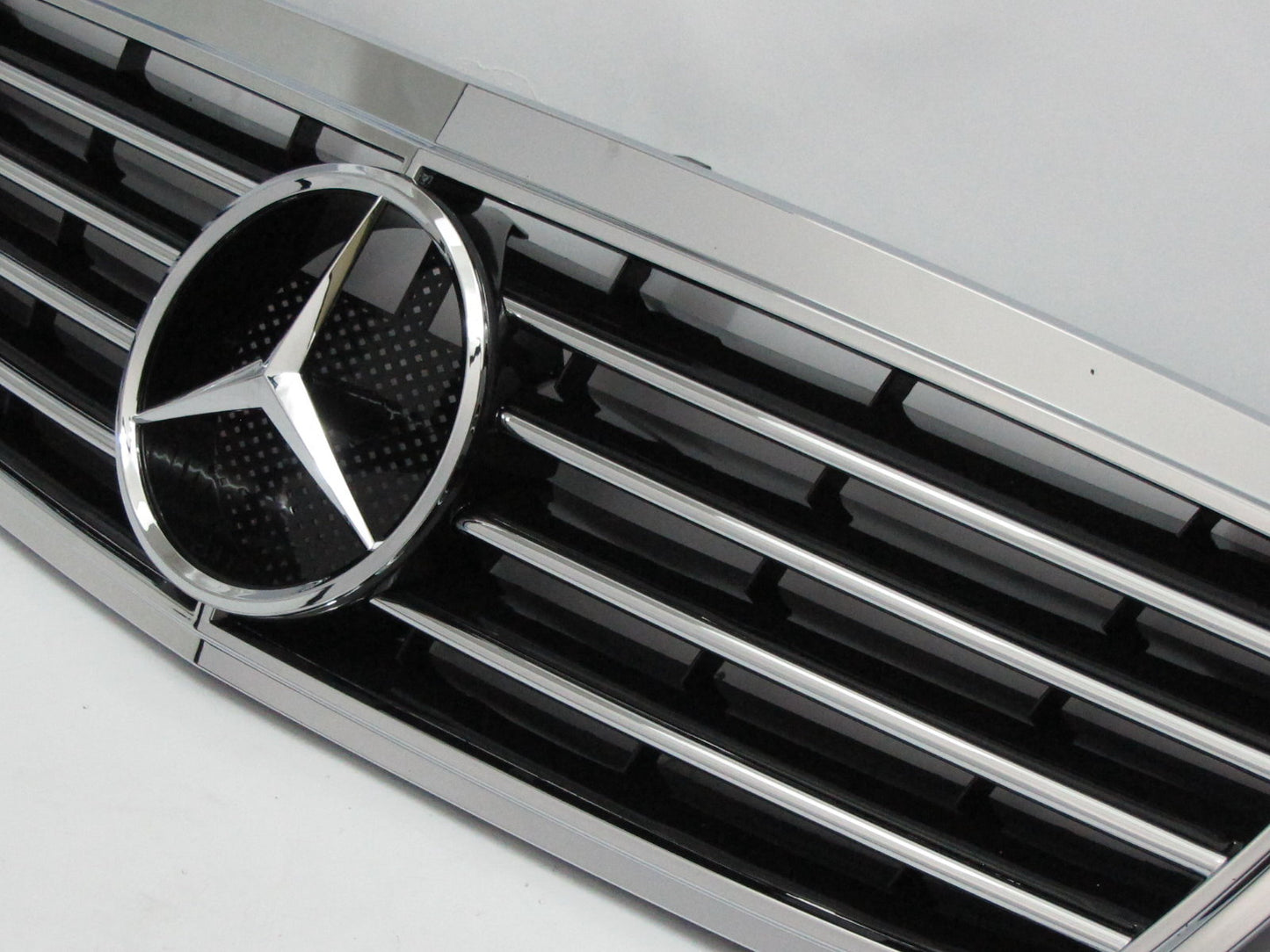 CrazyTheGod W203 2000-2007 4D/5D Sedan/Wagon GRILLE/GRILL 9MD SPORT CHROME/BLACK สำหรับ Mercedes-Benz Exc C55