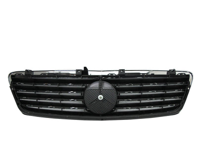 CrazyTheGod W203 2000-2007 4D/5D Sedan/Wagon GRILLE/GRILL 9MD SPORT CHROME/BLACK สำหรับ Mercedes-Benz Exc C55