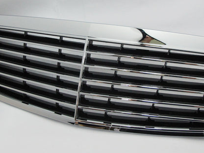 CrazyTheGod W211 2002-2006 Pre-Facelif GRILLE/GRILL 11MD CHROME/BLACK for Mercedes-Benz