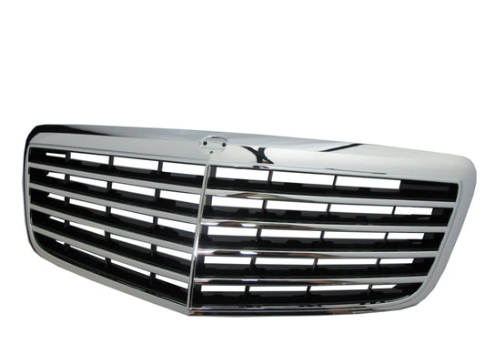 CrazyTheGod E-CLASS W211/S211 2007-2009 FACELIFT Sedan/Wagon 4D/5D 9MD GRILLE/GRILL Chrome/Black for Mercedes-Benz