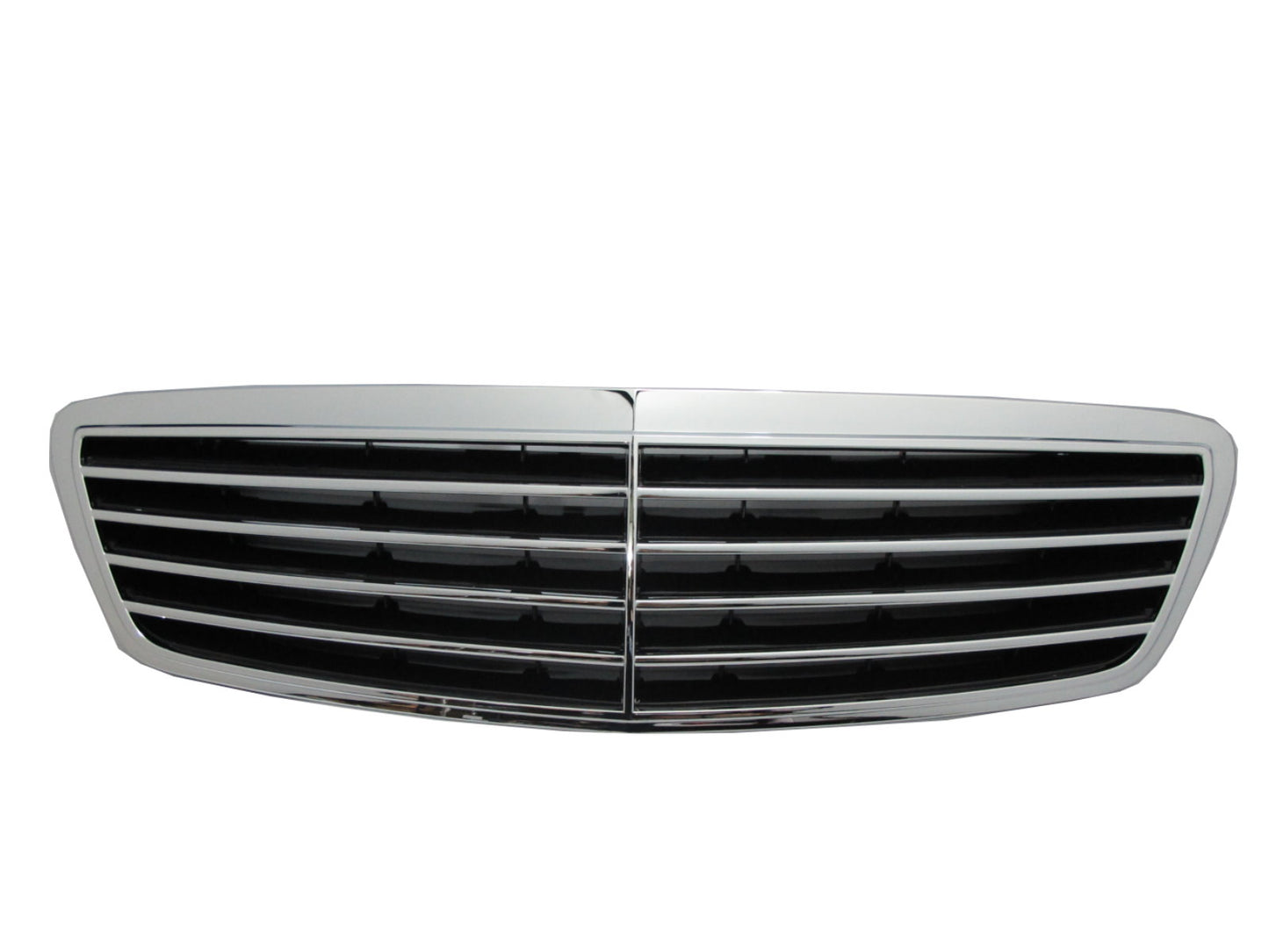 CrazyTheGod S-CLASS W220 1999-2002 PRE-FACELIFT Sedan 4D 9MD GRILLE/GRILL Chrome/Black V2 for Mercedes-Benz