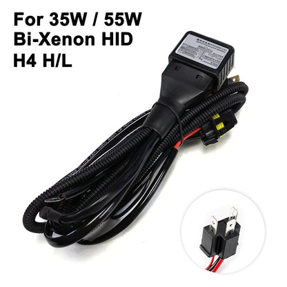 HID Xenon/LED H4 HB2 9003 Relay Wiring Harness Controller