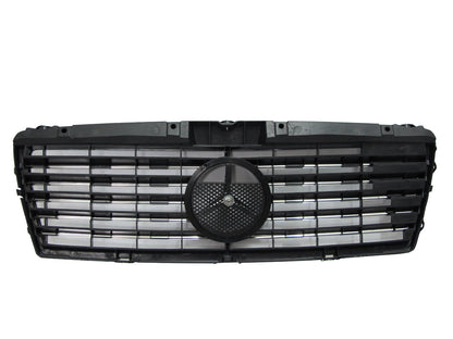 CrazyTheGod W210 1995-1999 Pre-Facelif GRILLE/GRILL ASSAY 11MD SPORT CHROME/BLACK for Mercedes-Benz